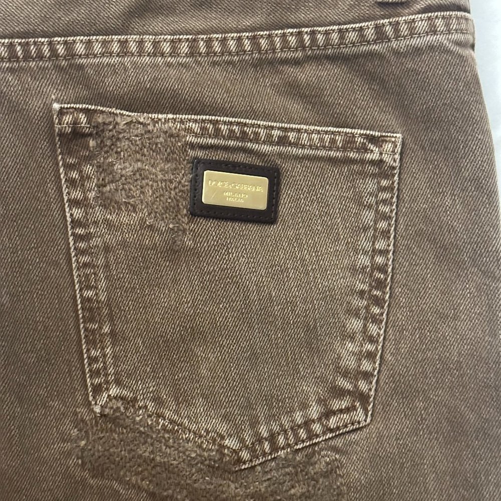 Dolce & Gabbana Brown Vintage Jeans (16)